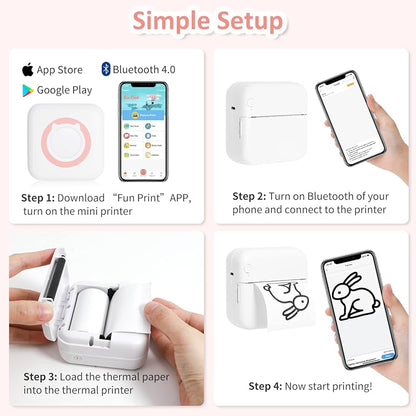 MiniPrints™ Bluetooth Thermal Printer